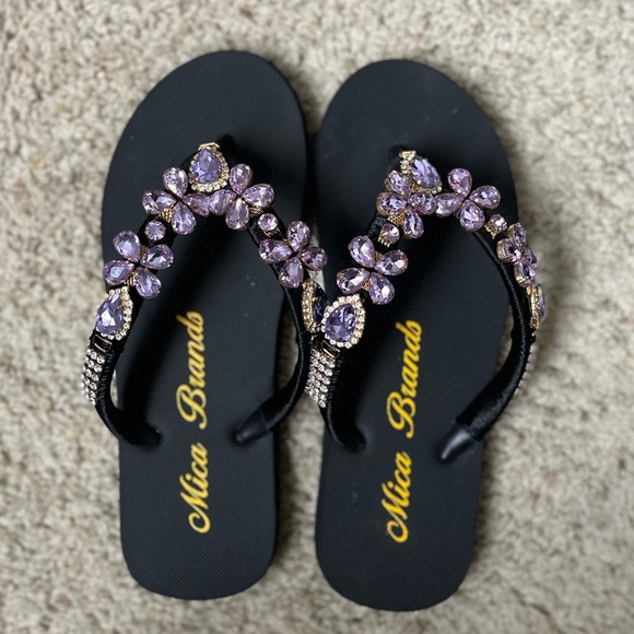 Crystals with Rhinestones Jewelry Sandals - Picture 1 of 4